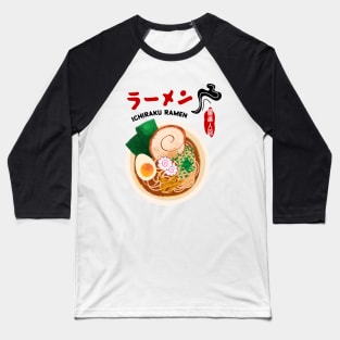 Vintage Japanese Ramen Bowl of Ichiraku Ramen Noodles Shop Baseball T-Shirt